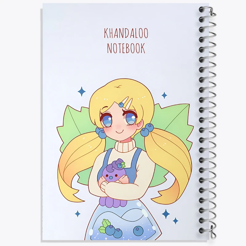 دفتر شطرنجی 50 برگ خندالو طرح دخترانه فانتزی کد N8931