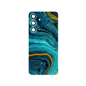 MAHOOT Turquoise marblewith golden streaks Cover Sticker for Samsung Galaxy S25 FE