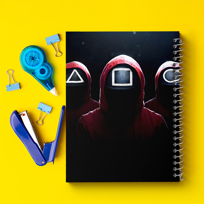 دفتر مشق 50 برگ خندالو طرح بازی مرکب (Squid Game) کد F11869