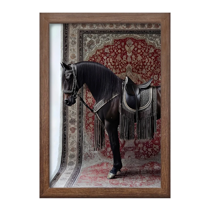 تابلو خندالو طرح اسب اصیل کد F14373