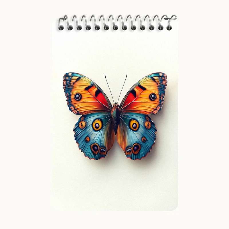 دفتر یادداشت 50 برگ خندالو طرح پروانه کد F5299