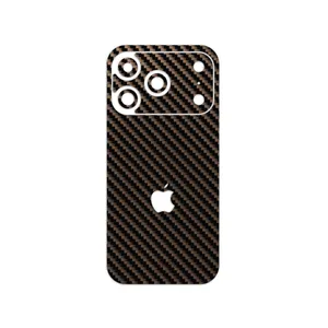 MAHOOT Glossy-Brown-Fiber Cover Sticker for Apple iPhone 17 Pro