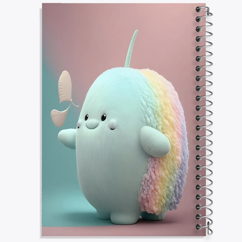 دفتر طراحی 50 برگ خندالو طرح فانتزی کیوت کد N4072