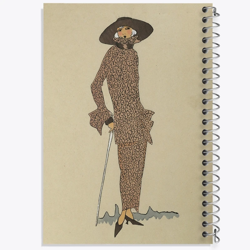 دفتر طراحی 50 برگ خندالو طرح فیگور دخترانه کد N2477