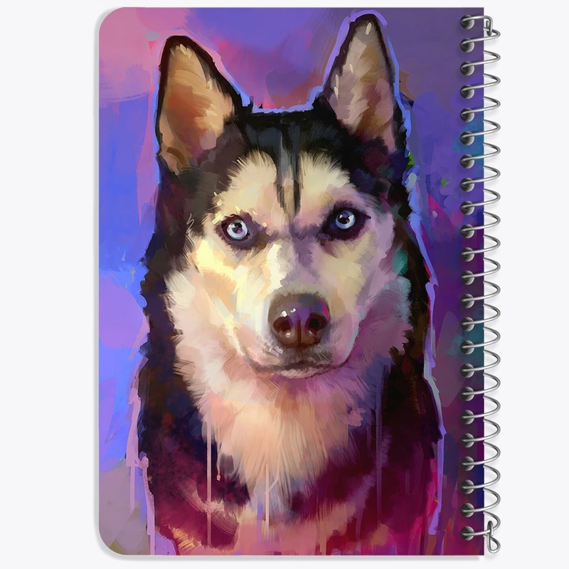 دفتر یادداشت 50 برگ سیمی خندالو طرح سگ (Dog) کد F975