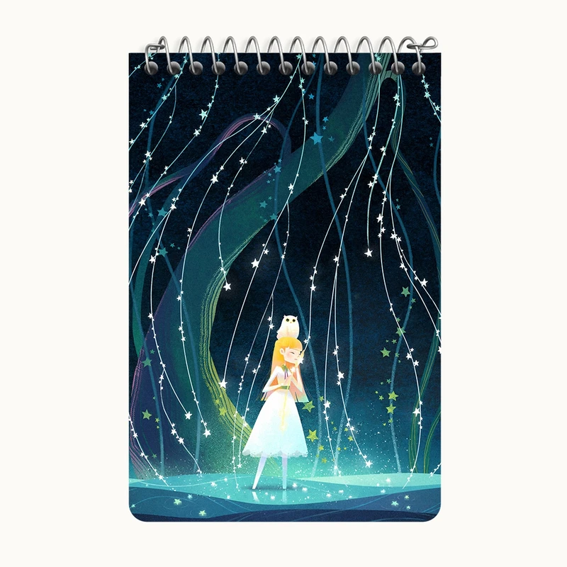 دفتر یادداشت 50 برگ خندالو طرح دخترانه کد F9226