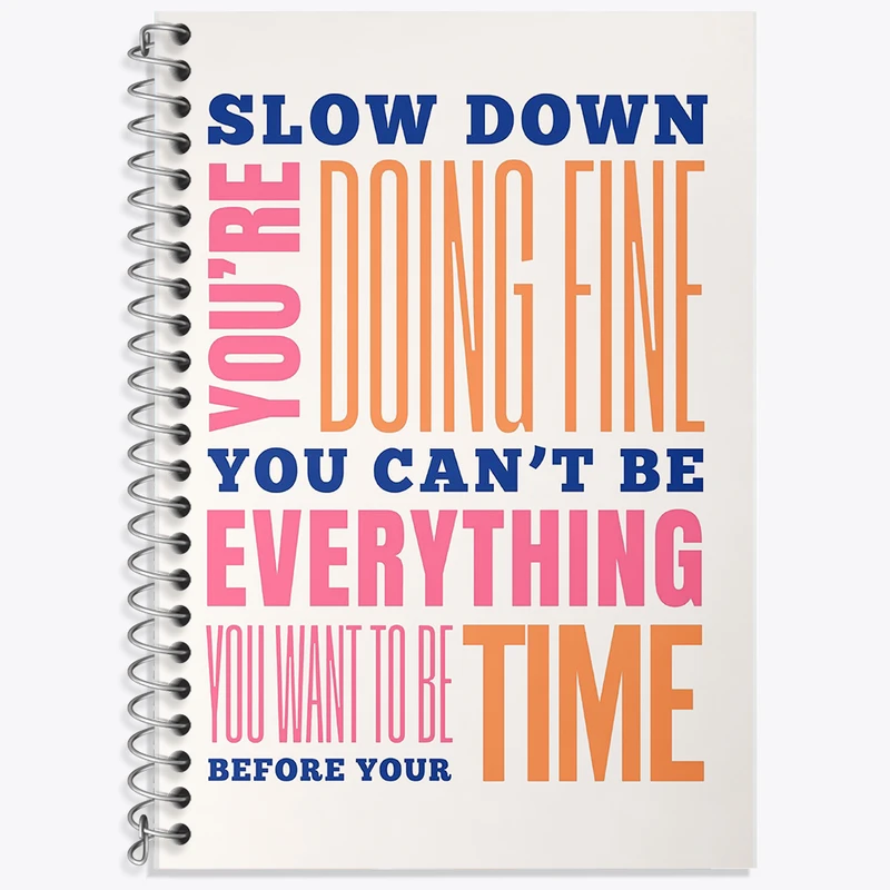 دفتر زبان 50 برگ خندالو مدل دو خط طرح انگیزشی کد F11892