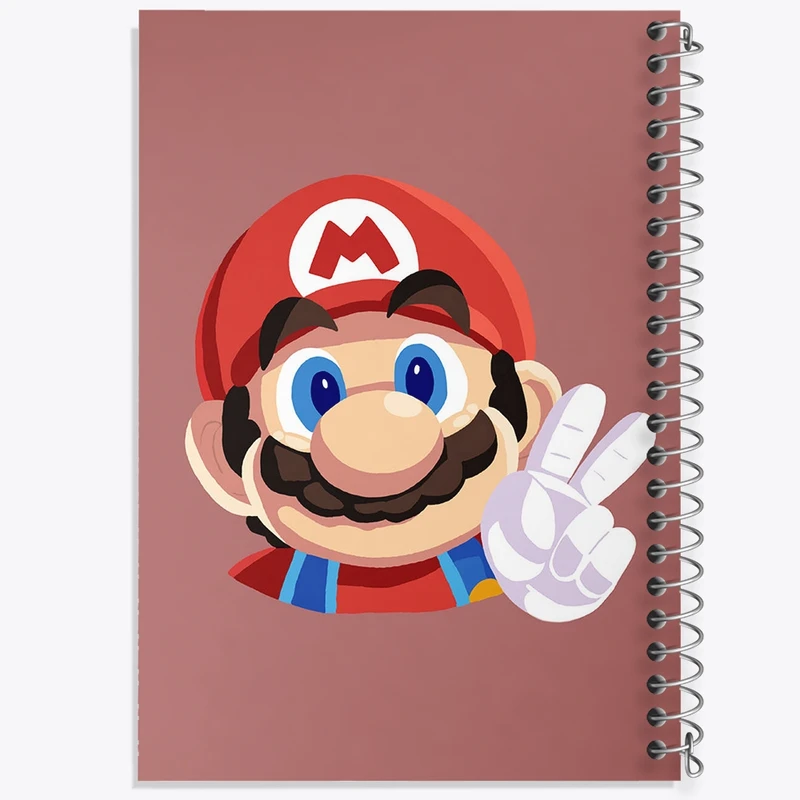 دفتر شطرنجی 50 برگ خندالو طرح سوپر ماریو کد F3138