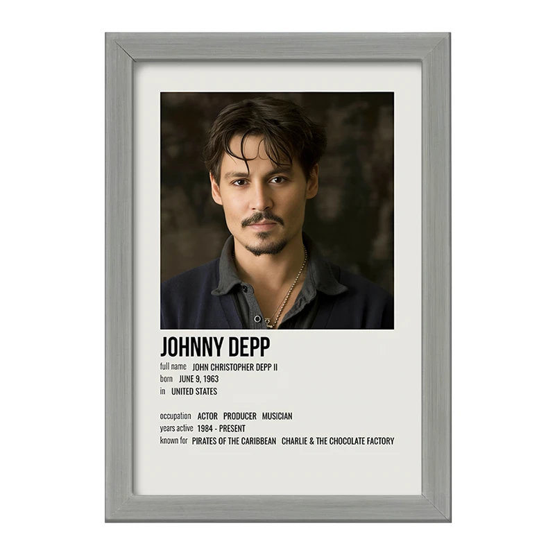 تابلو خندالو طرح جانی دپ (Johnny Depp) کد F13376