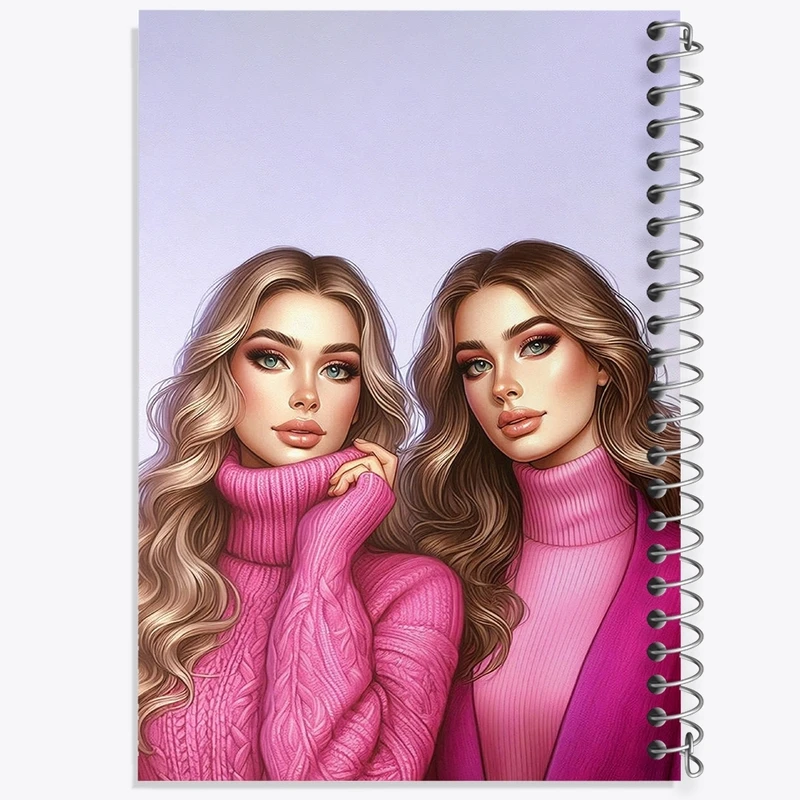 دفتر طراحی 50 برگ خندالو طرح دخترانه کد F2741