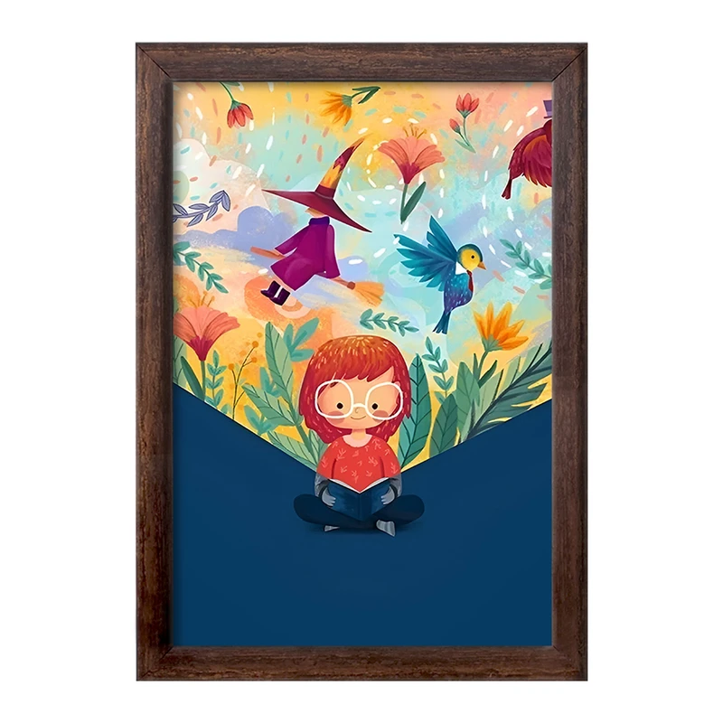 تابلو خندالو طرح دخترانه کودکانه کد F10935