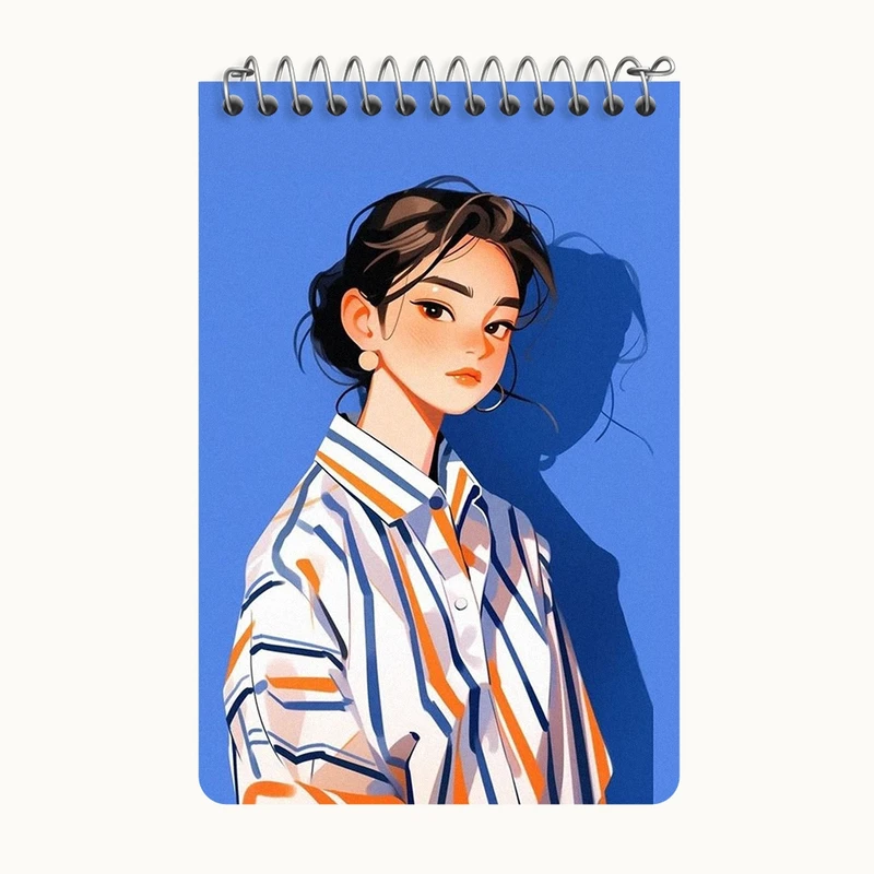 دفتر یادداشت 50 برگ خندالو طرح دخترانه کد F3155