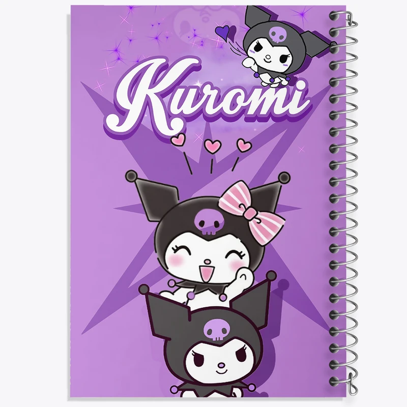 دفتر مشق 50 برگ خندالو طرح کرومی (Kuromi) کد N9071