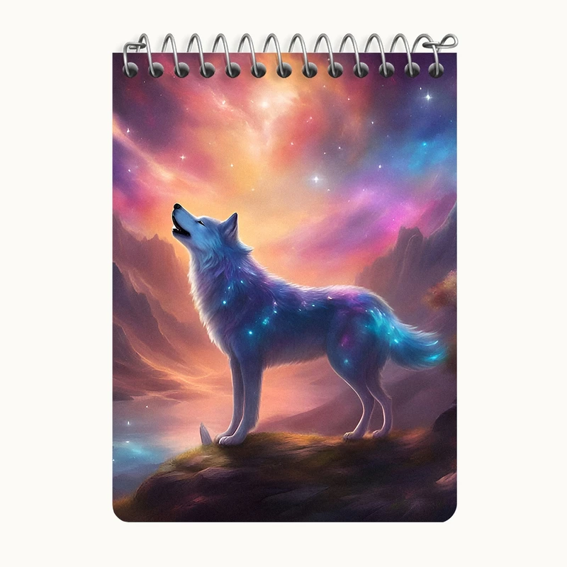 دفتر یادداشت 50 برگ خندالو طرح گرگ کد N3560