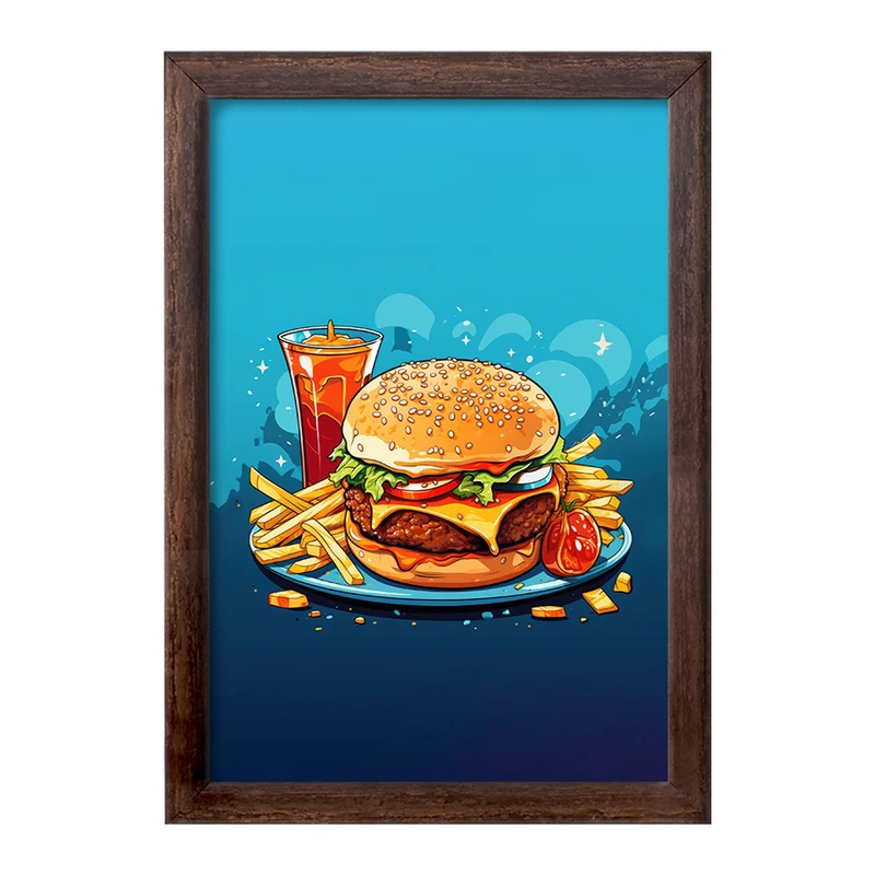 تابلو خندالو طرح فست فود (Fast Food) کد 36566