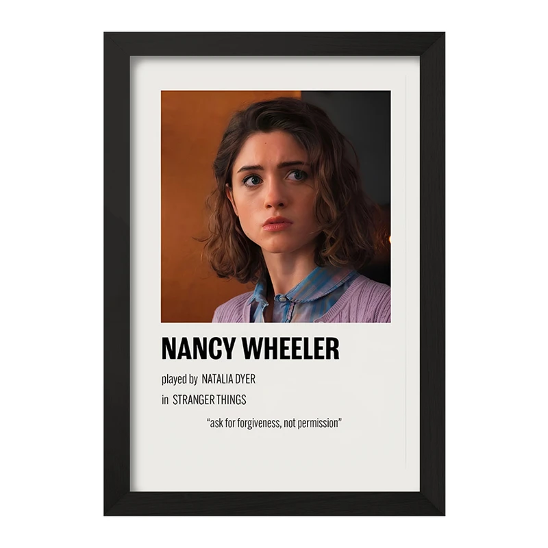 تابلو خندالو طرح نانسی ویلر (Nancy Wheeler) کد F13047