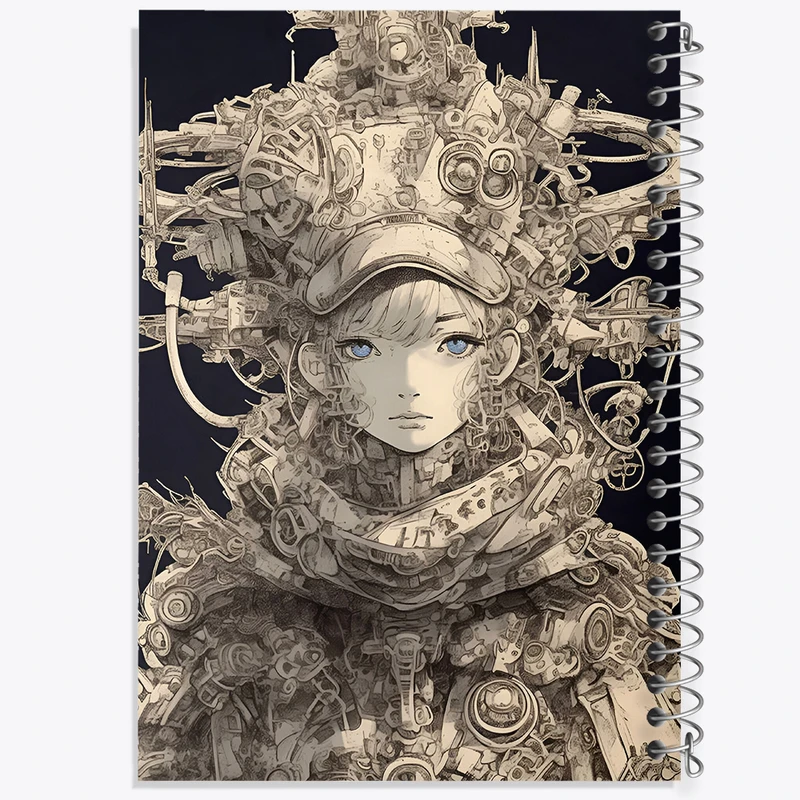 دفتر نقاشی 50 برگ خندالو طرح دختر چشم آبی کد F9092