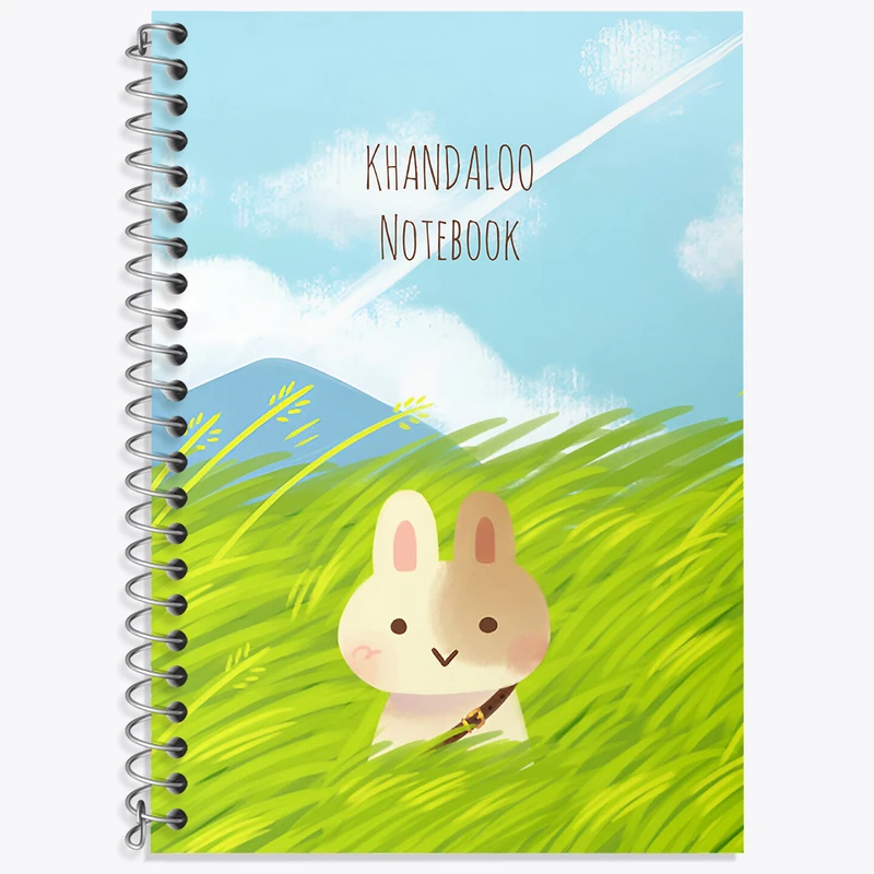 دفتر زبان 50 برگ خندالو مدل دو خط طرح سگ بامزه کد N8946