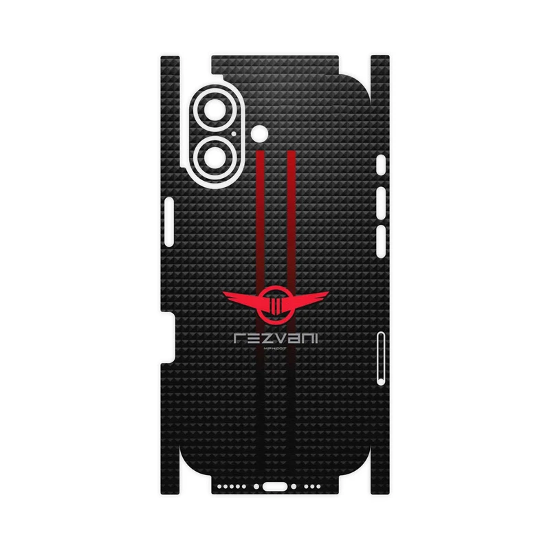 برچسب پوششی ماهوت مدل Rezvani Motors-FullSkin مناسب برای گوشی موبایل اپل iPhone 17