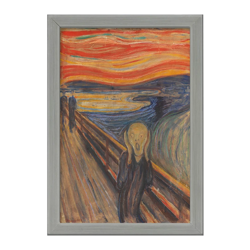 تابلو خندالو طرح نقاشی جیغ اثر ادوارد مونک کد F12489