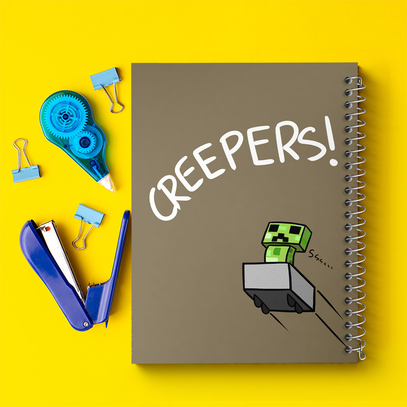 دفتر مشق 100 برگ خندالو طرح ماینکرافت (Minecraft) کد F3492