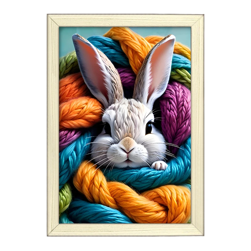 تابلو خندالو طرح خرگوش کد F9573