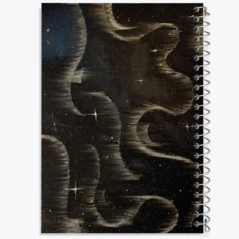 دفتر ژورنال نویسی 50 برگ خندالو مدل نقطه ای طرح آسمان و ستاره کد N6796