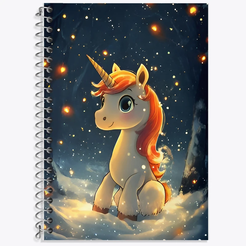 دفتر لغت 50 برگ خندالو طرح اسب تک شاخ کد F9619