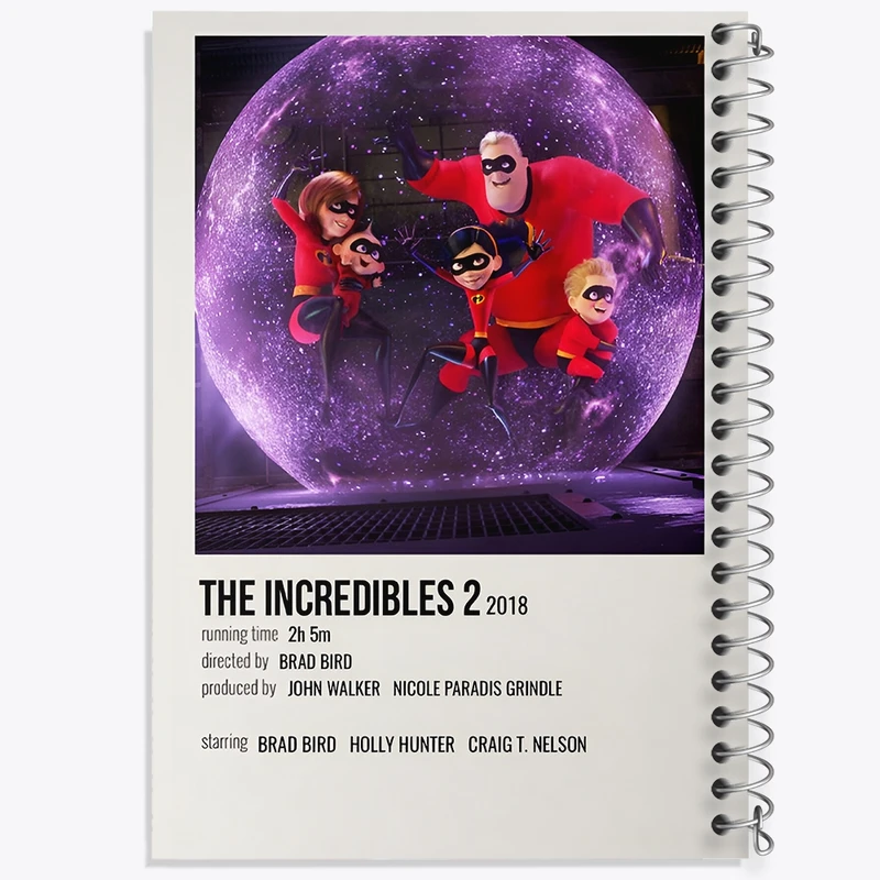 دفتر شطرنجی 50 برگ خندالو طرح شگفت انگیزان (The Incredibles) کد F14214