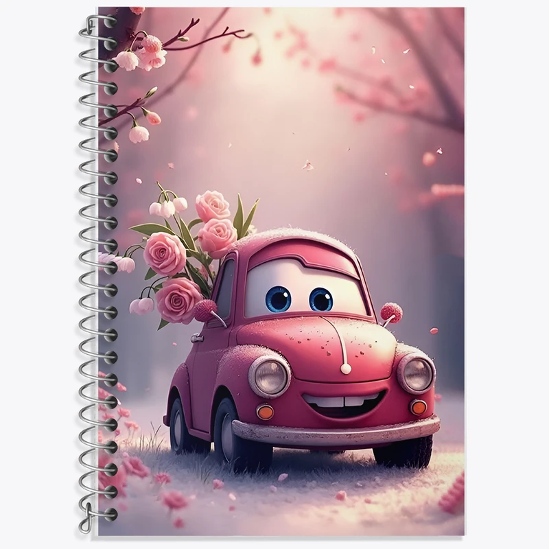 دفتر زبان دوخط 50 برگ خندالو طرح ماشین ها کد F10680