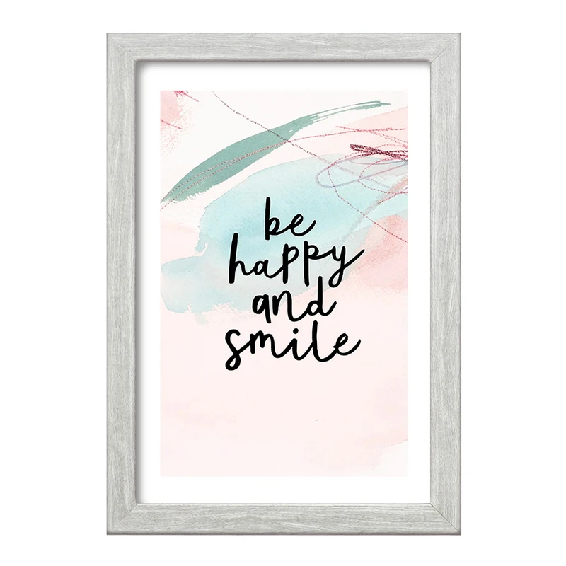 تابلو خندالو طرح Be Happy And Smile کد F11890