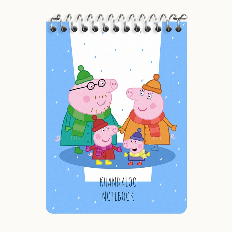 دفتر یادداشت 50 برگ خندالو طرح انیمیشن پپا پیگ (Peppa Pig) کد N9230