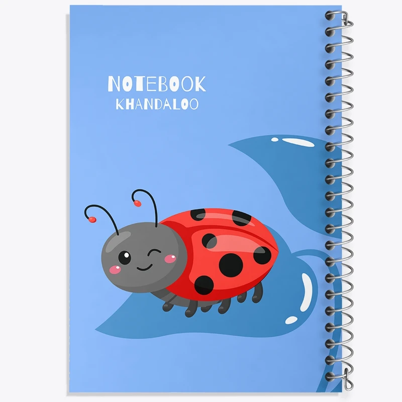 دفتر طراحی 50 برگ خندالو طرح کفشدوزک کد N972