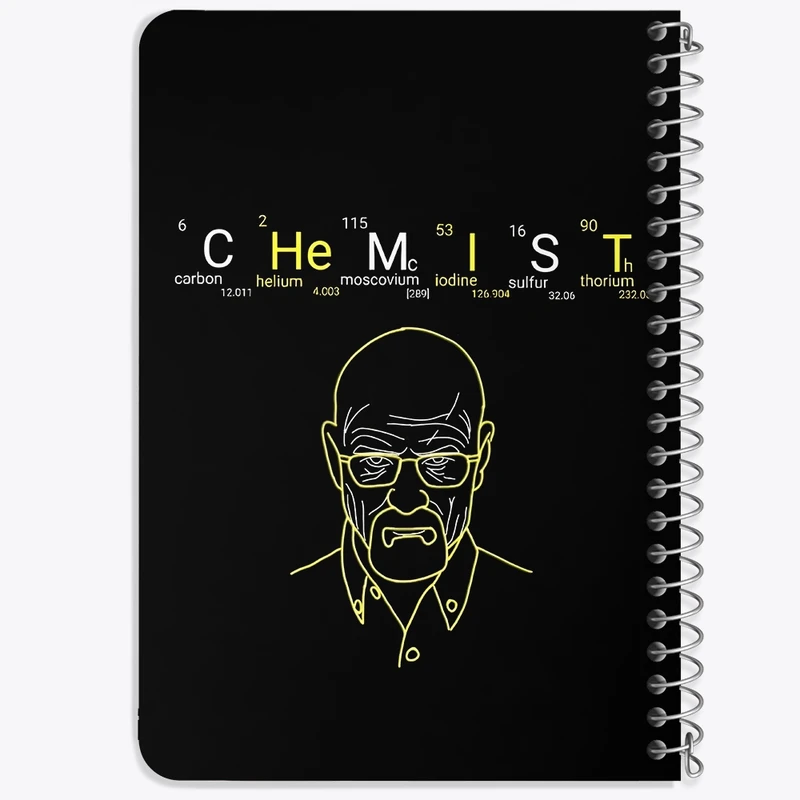 دفتر یادداشت 50 برگ خندالو طرح بریکینگ بد (Breaking Bad) کد N6952