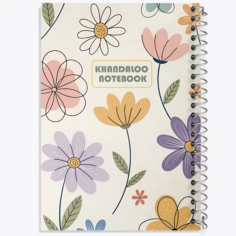 دفتر نقاشی 50 برگ خندالو طرح گل گلی کد N7319