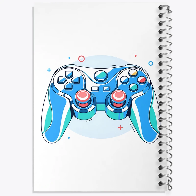 دفتر شطرنجی 50 برگ خندالو طرح گیمر (Gamer) کد F3986