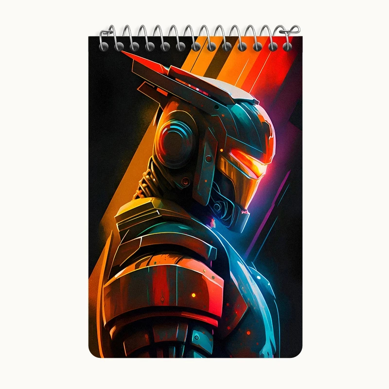 دفتر یادداشت 50 برگ خندالو طرح آدم فضایی کد F9269