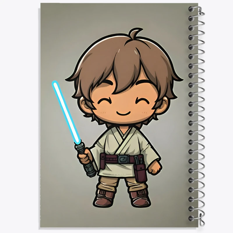 دفتر ژورنال نویسی 50 برگ خندالو مدل نقطه ای طرح جنگ ستارگان کد F9438