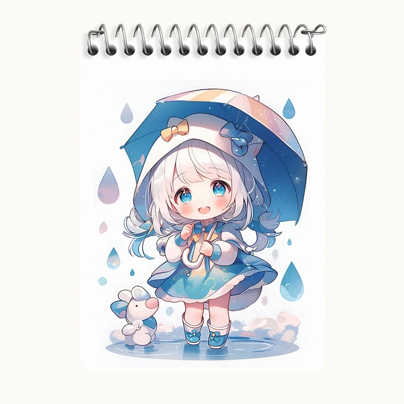 دفتر یادداشت 50 برگ خندالو طرح دخترانه کیوت کد N5256