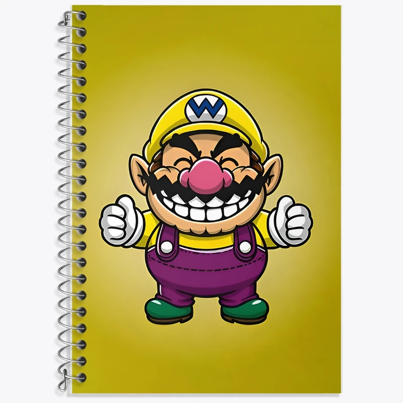 دفتر لغت 50 برگ خندالو طرح واریو سوپر ماریو (Super Mario) کد F9430