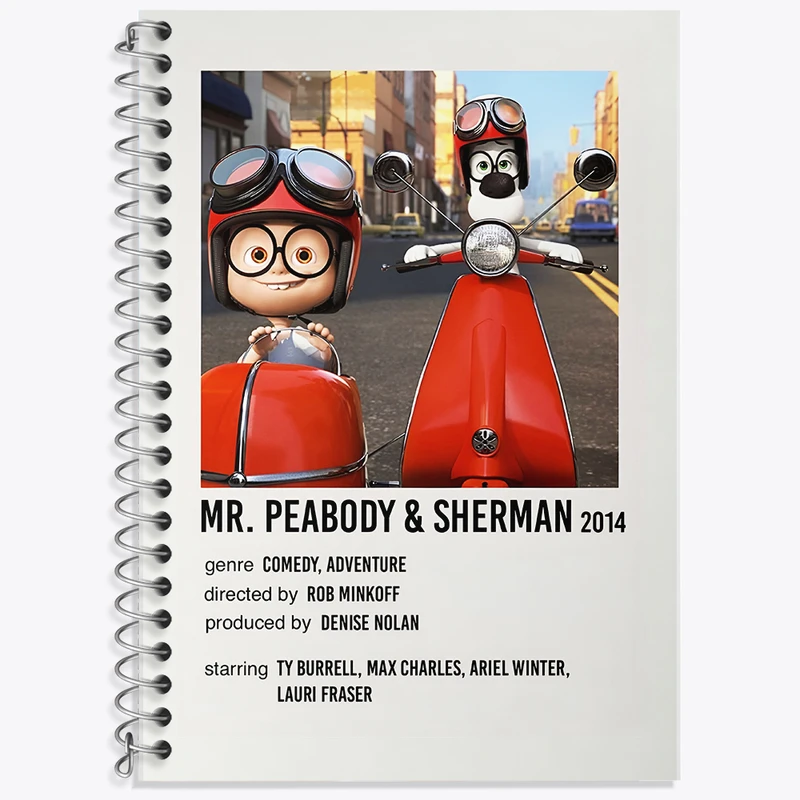 دفتر زبان 50 برگ خندالو مدل دو خط طرح آقای پیبادی و شرمن کد F13222