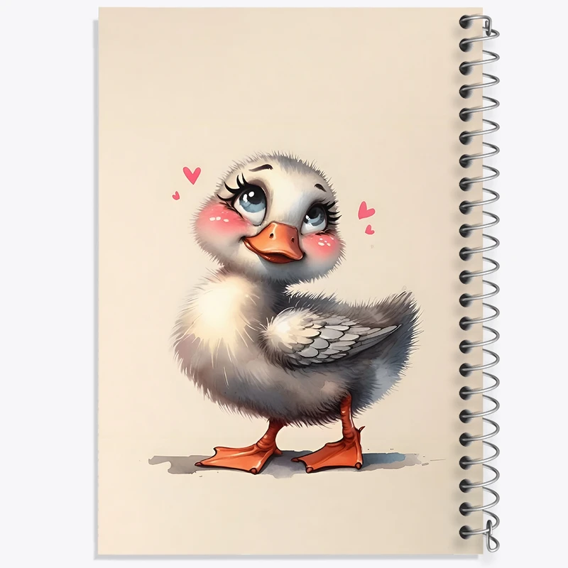 دفتر طراحی 50 برگ خندالو طرح اردک بامزه کد N5499