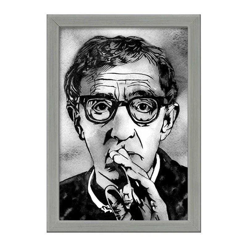 تابلو خندالو طرح وودی آلن (Woody Allen) کد F11449