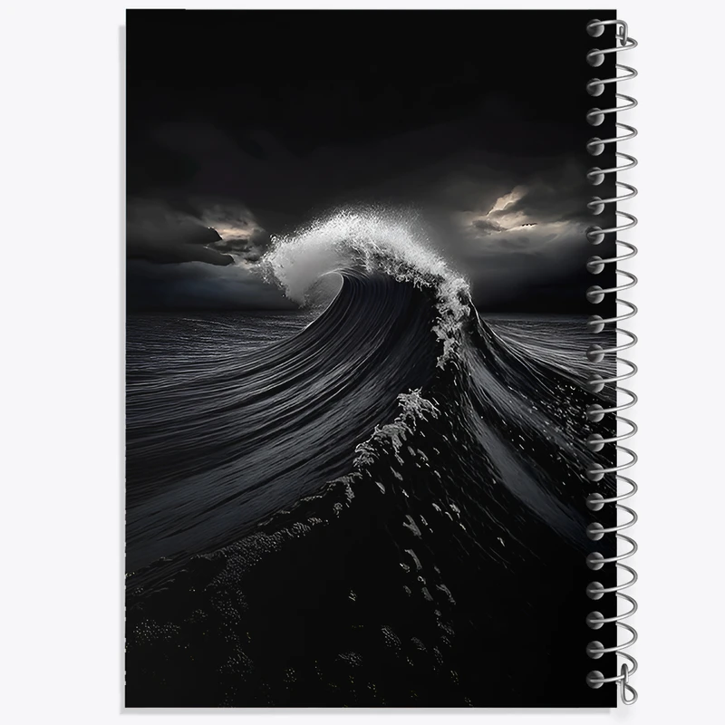 دفتر نقاشی 50 برگ خندالو طرح موج دریا کد F12870