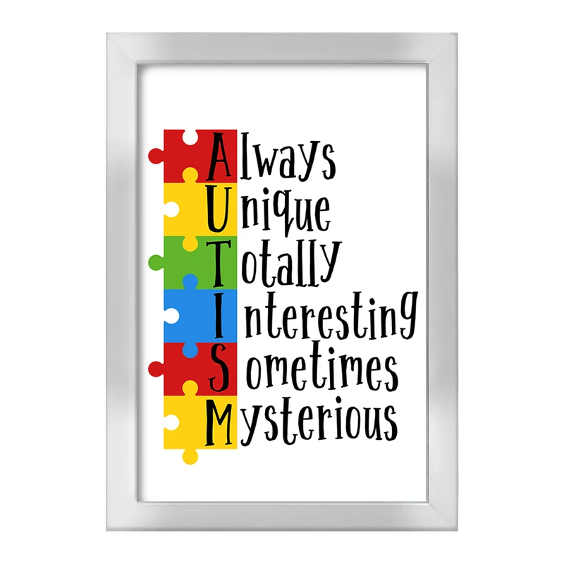 تابلو خندالو طرح اتیسم Autism کد 26749