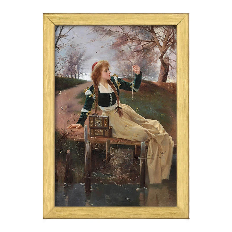 تابلو خندالو طرح نقاشی بازتاب ها اثر الکساندر مارک روسی کد F12339