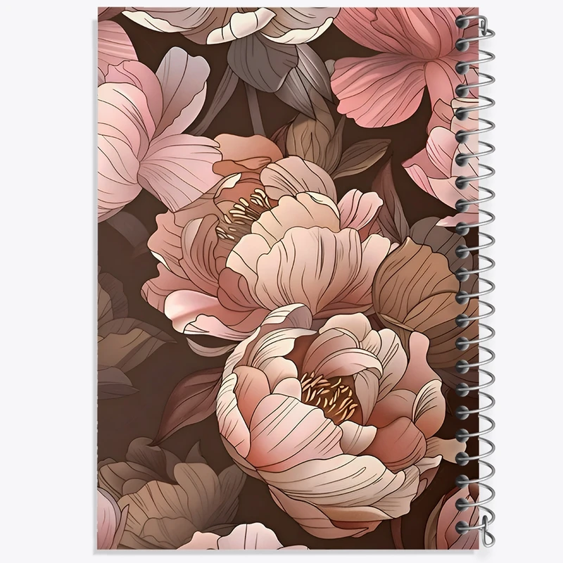 دفتر شطرنجی 50 برگ خندالو طرح گل گلی کد N6768