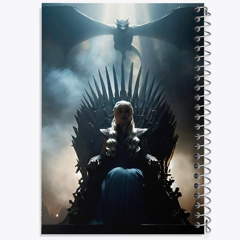 دفتر شطرنجی 50 برگ خندالو طرح بازی تاج و تخت (Game Of Thrones) کد F10157