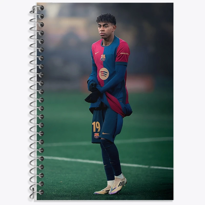 دفتر لغت 50 برگ خندالو طرح لامین یامال (Lamine Yamal) کد F14305