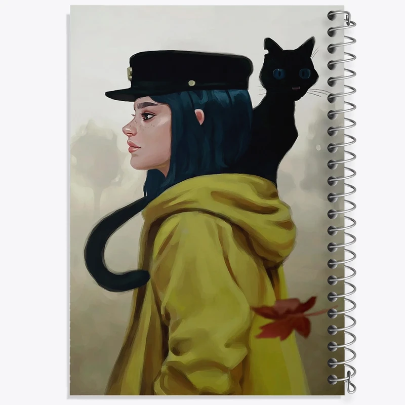 دفتر طراحی 50 برگ خندالو طرح کورالاین Coraline  کد 20798